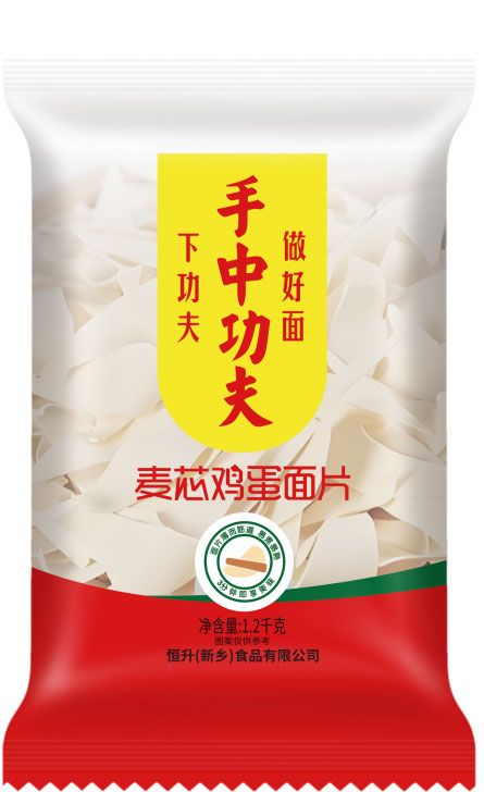 麦芯鸡蛋面片